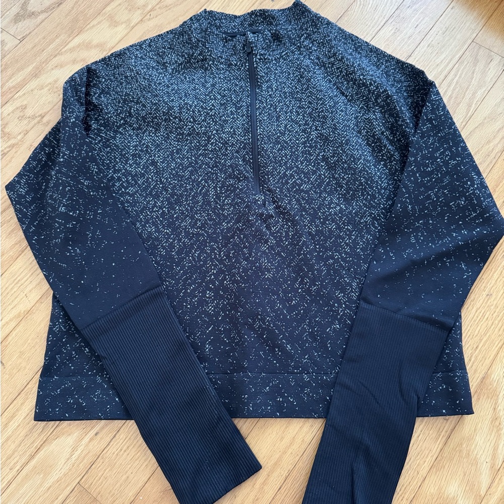 Lululemon Athletica Black and White Hoodie Sweatshirt
